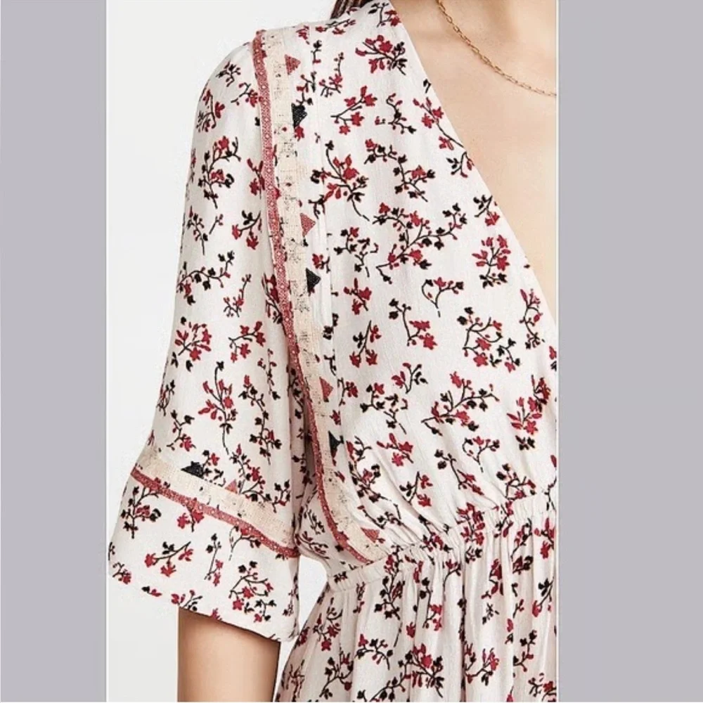 Ba&sh Sete short pretty and comfy floral bohemian style dress with elastic waist